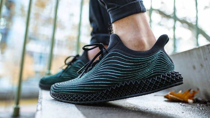 Ultra Boost, Triple Black, Parley x adidas Ultra Boost 4D, Futurecraft 4D, Boost, Black, Adidas Ultra Boost, Adidas - adidas Ultra Boost 4D“ Black”上的脚底外观