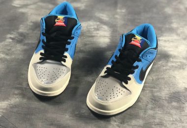 INSTANT SKATEBOARDS X 耐克 NIKE SB DUNK LOW配有3M反光脚趾