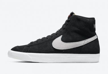 耐克 Nike BLAZER MID ’77麂皮在“ BLACK / PHOTON DUST”问世