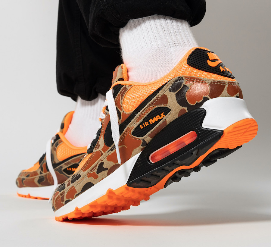 Swoosh, Reverse Duck Camo, Nike Air Max 90, Nike Air Max, Nike Air, Green Camo, Air Max 90, Air Max - NIKE AIR MAX 90“ ORANGE CAMO”将于6月26日发布