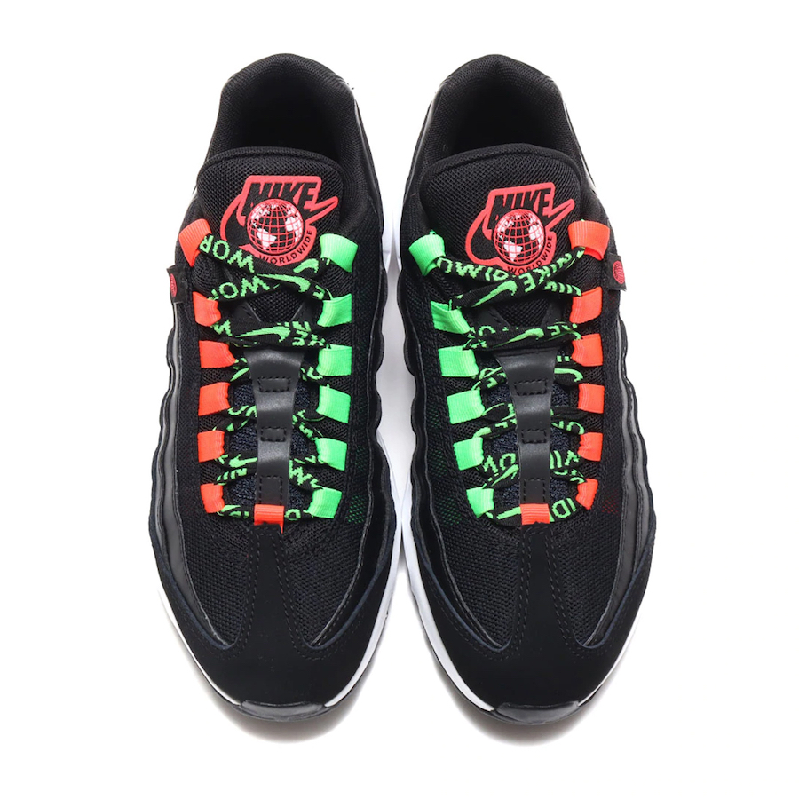 Nike Air Max 95 Worldwide Black Green Crimson CV9030-001发售日期