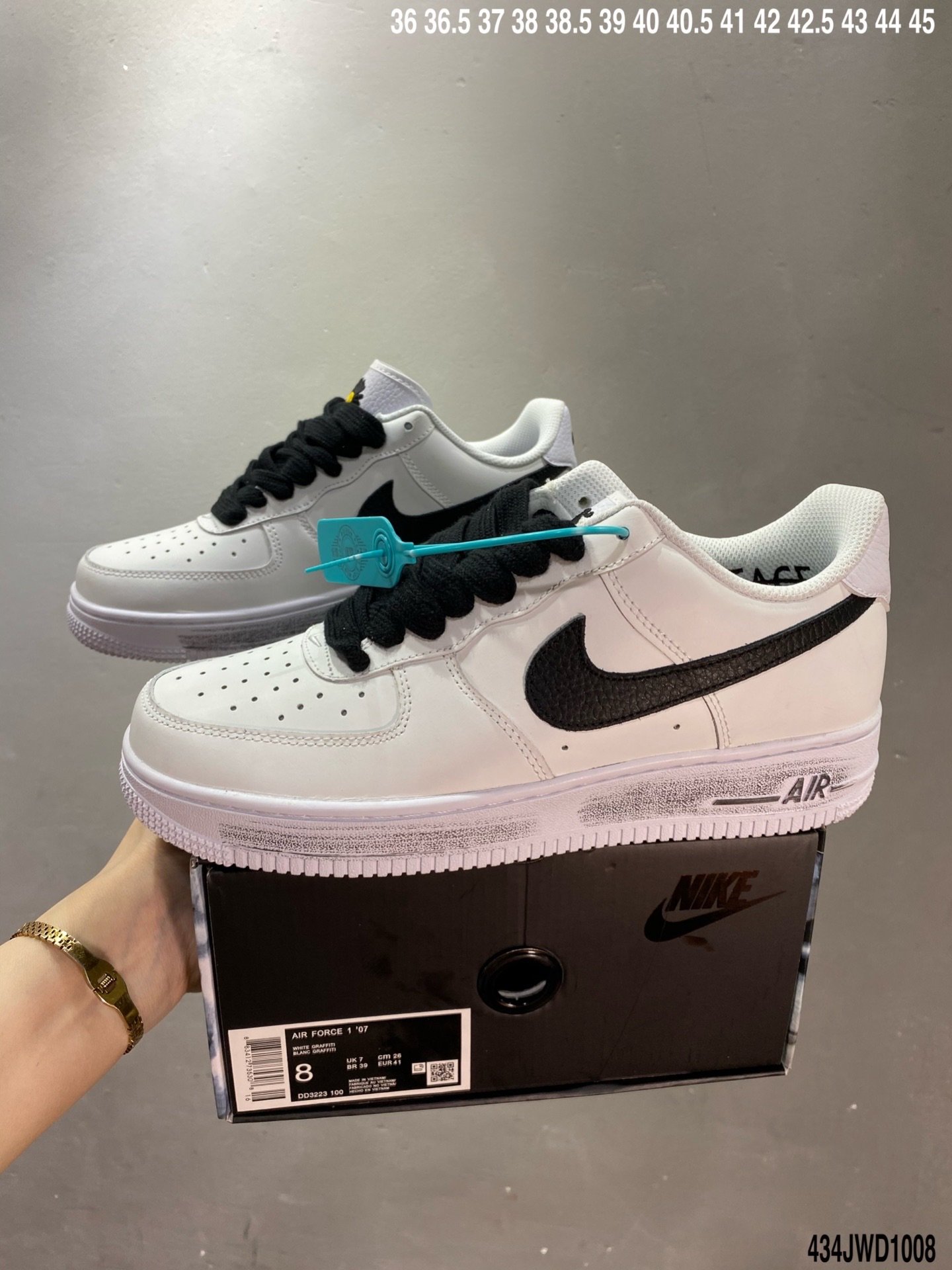 皮革白黑小雏菊, 板鞋, Nike Air Force 1, Nike Air, NIKE, G-Dragon, FORCE 1, Air Force 1 - PEACEMINUSONE x Nike Air Force 1 '07 Low"Para-Noise 2.0"空军低帮经典百搭休闲运动板鞋