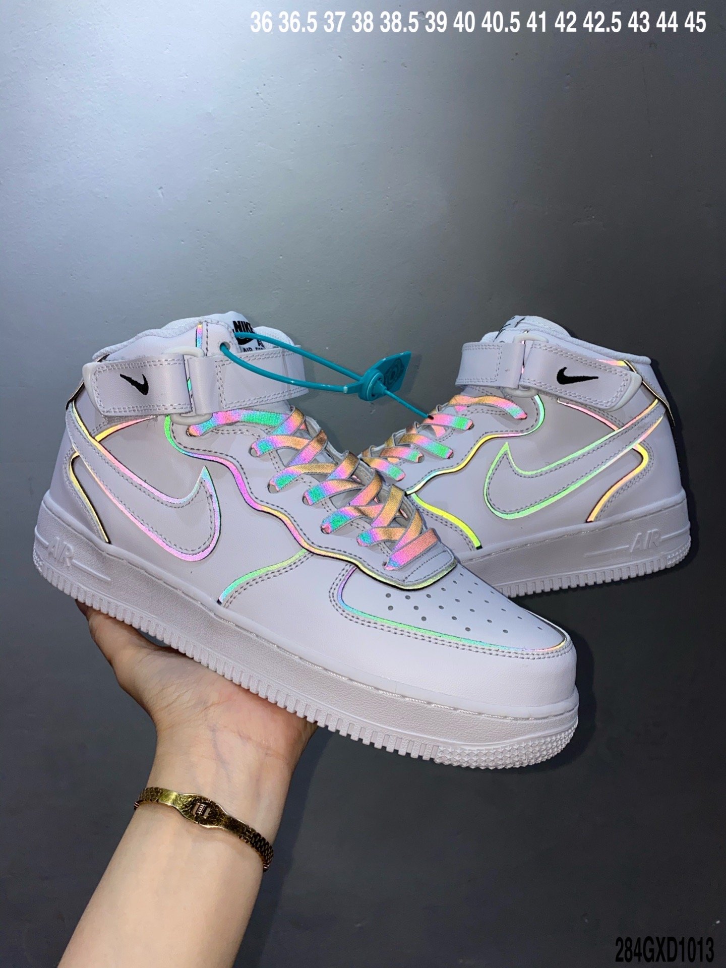 运动板鞋, 空军一号, 板鞋, Nike Air Force 1, Nike Air, NIKE, Air Force 1, 3M反光 - 耐克 Nike Air Force 1 Mid 3M反光变色龙 空军一号低帮百搭休闲运动板鞋