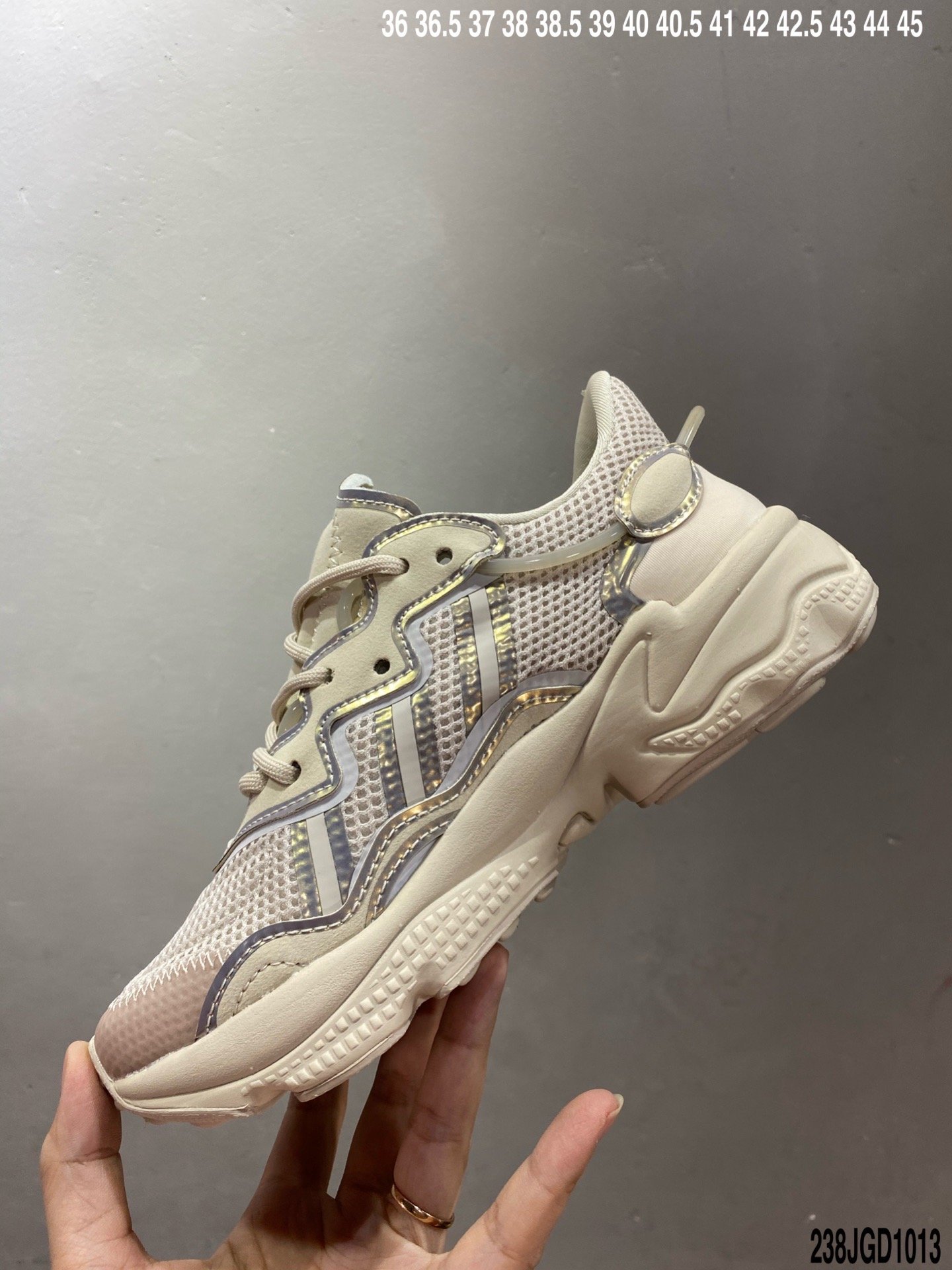 老爹鞋, Ozweego, Originals, adidas Originals, Adidas, 3M反光 - 阿迪达斯Adidas Originals Ozweego 简版椰子3M反光复古 水管老爹鞋