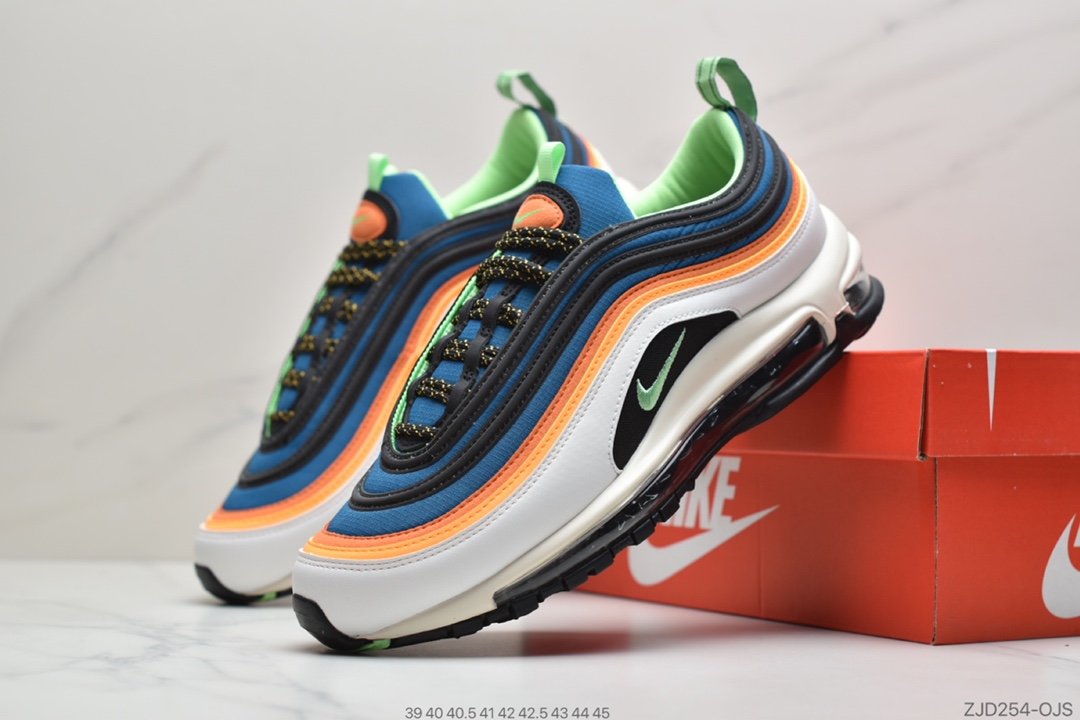 Nike Air Max 97, Nike Air Max, Nike Air, NIKE, Air Max 97, Air Max - 耐克Nike Air Max 97全掌气垫跑步鞋ID:ZJD254-OJR