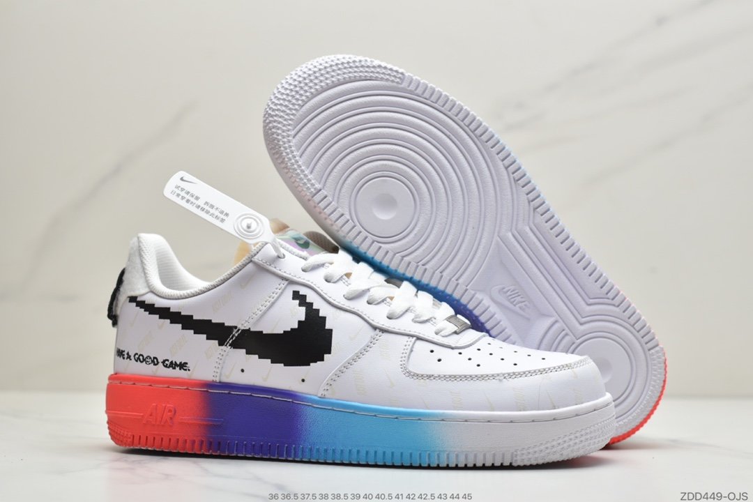 空军一号, 板鞋, 休闲板鞋, Swoosh, OFF-WHITE x, NIKE, JUST DO IT, AF1 - 耐克NIKE OFF-WHITE x Nike Force 1 空军一号电玩英雄联盟皮肤休闲板鞋