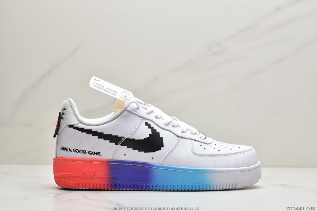 耐克NIKE OFF-WHITE x Nike Force 1 空军一号电玩英雄联盟皮肤休闲板鞋