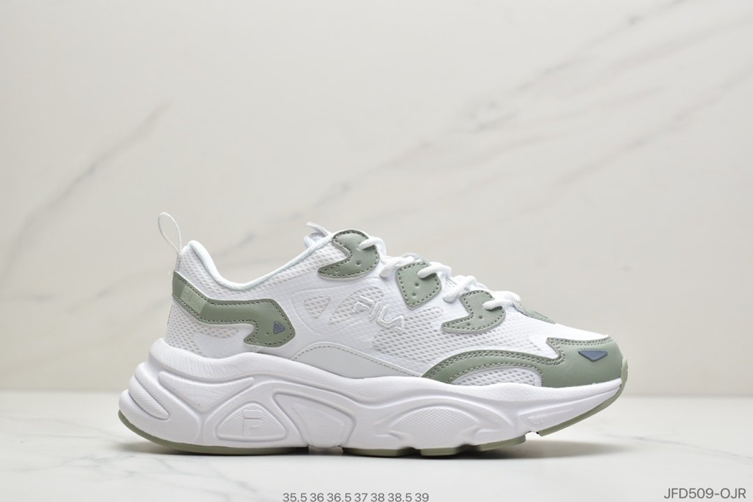 Fila Ray Tracer 斐乐新款老爹鞋 泫雅上脚同款 复古风重现 原鞋开版定制ID:JFD509-OJR