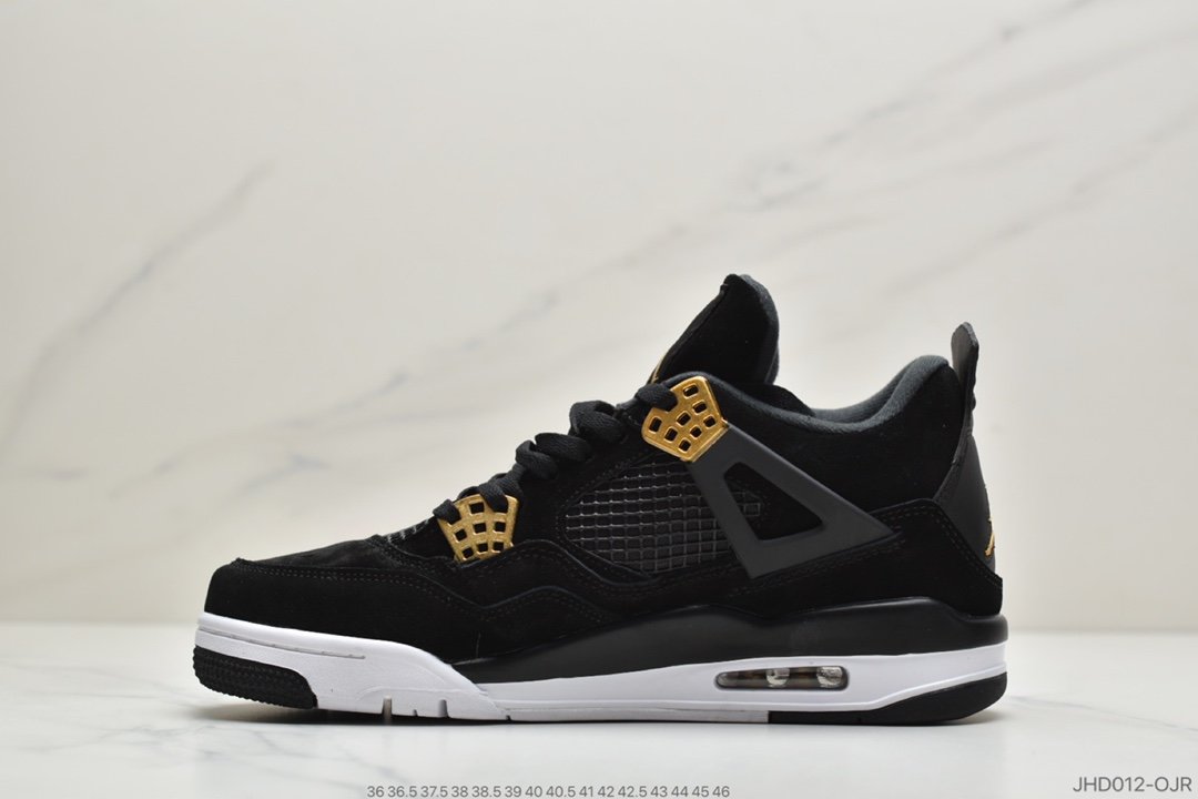 乔4黑金, Jordan, Air Jordan 4, Air Jordan - Air Jordan 4 “Royalty”黑金此款乔4黑金无论是材质选用还是色调搭配