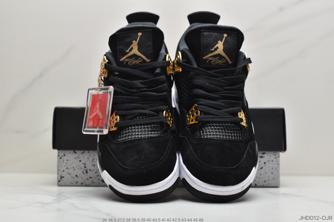 乔4黑金, Jordan, Air Jordan 4, Air Jordan - Air Jordan 4 “Royalty”黑金此款乔4黑金无论是材质选用还是色调搭配