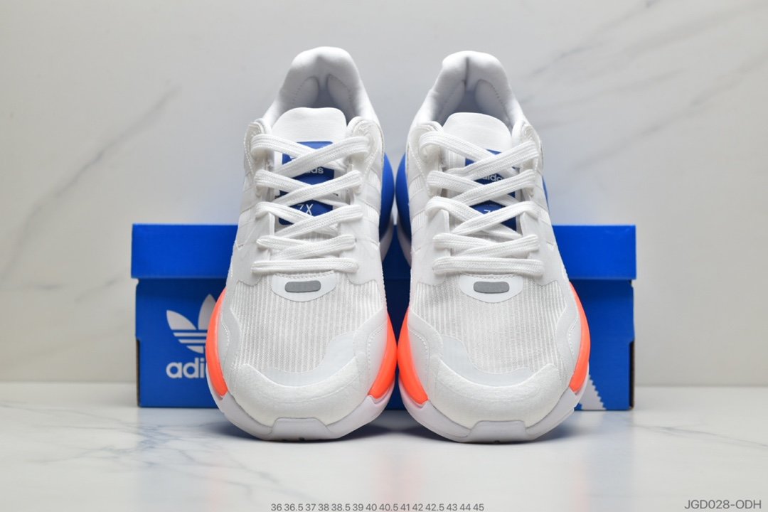 跑步鞋, 爆米花, Boost, Adidas - 阿迪达斯 adidas ZX Alkyne Boost 易烊千玺同款 爆米花中底 复古运动休闲跑步鞋 整体视觉效果十分抢眼