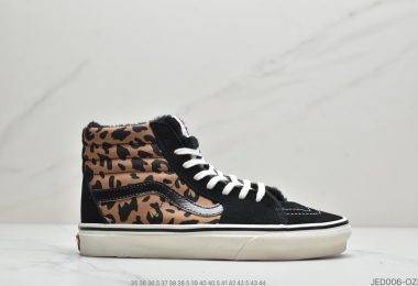 万斯Vans Sk8-HI黑色保暖天鹅绒材质硫化底ID:JED006-OZD