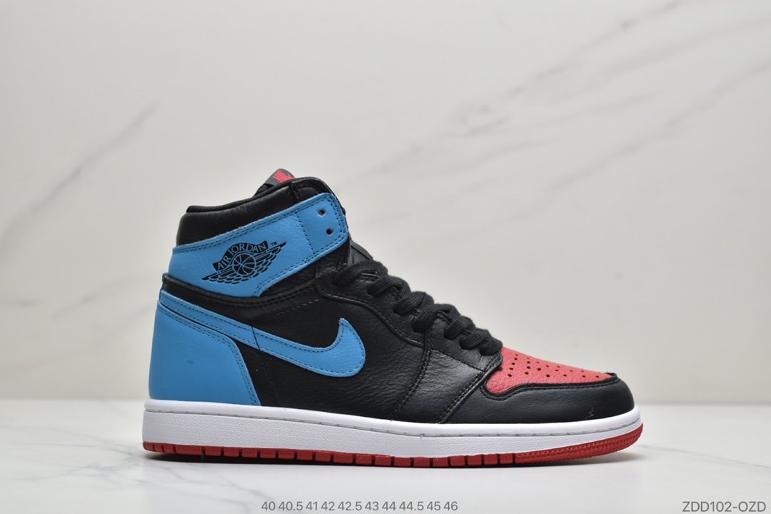 高帮, 芝加哥, 篮球鞋, Jordan, Chicago, Aj1, Air Jordan 1, Air Jordan - 耐克Air Jordan 1 Retro High OG"Chicago"AJ1乔丹一代高帮百搭文化运动篮球鞋“芝加哥白红”