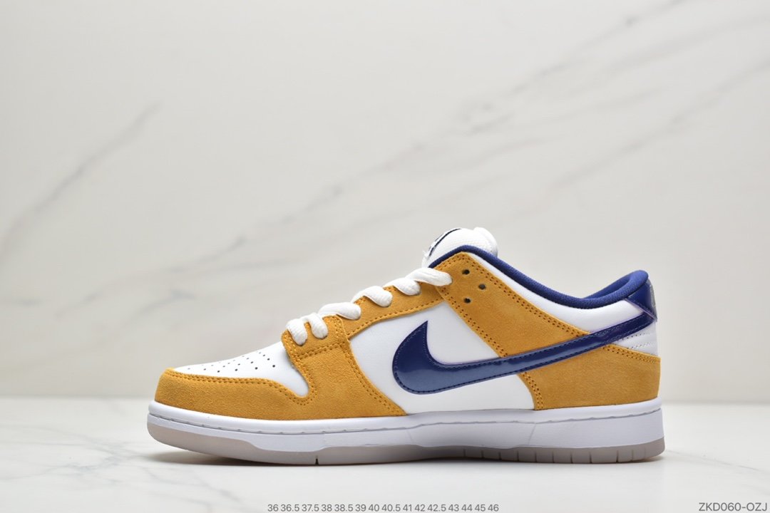 湖人紫金, SB Dunk Low, Orange, Nk SB Dunk Low, Laser Orange, Dunk Low, Dunk, BQ6817 - 耐克Nk SB Dunk Low Laser Orange 湖人紫金配色进口皮料 原厂大底 全套原档案数据开发