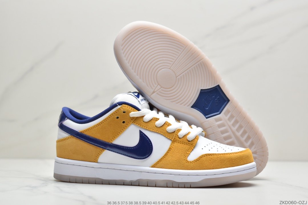 湖人紫金, SB Dunk Low, Orange, Nk SB Dunk Low, Laser Orange, Dunk Low, Dunk, BQ6817 - 耐克Nk SB Dunk Low Laser Orange 湖人紫金配色进口皮料 原厂大底 全套原档案数据开发