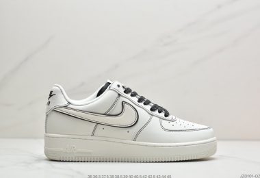 耐克Nike Air Force 1 ’07 Low”White/Metallic Sliver”空军一号经典低帮百搭休闲运动板鞋