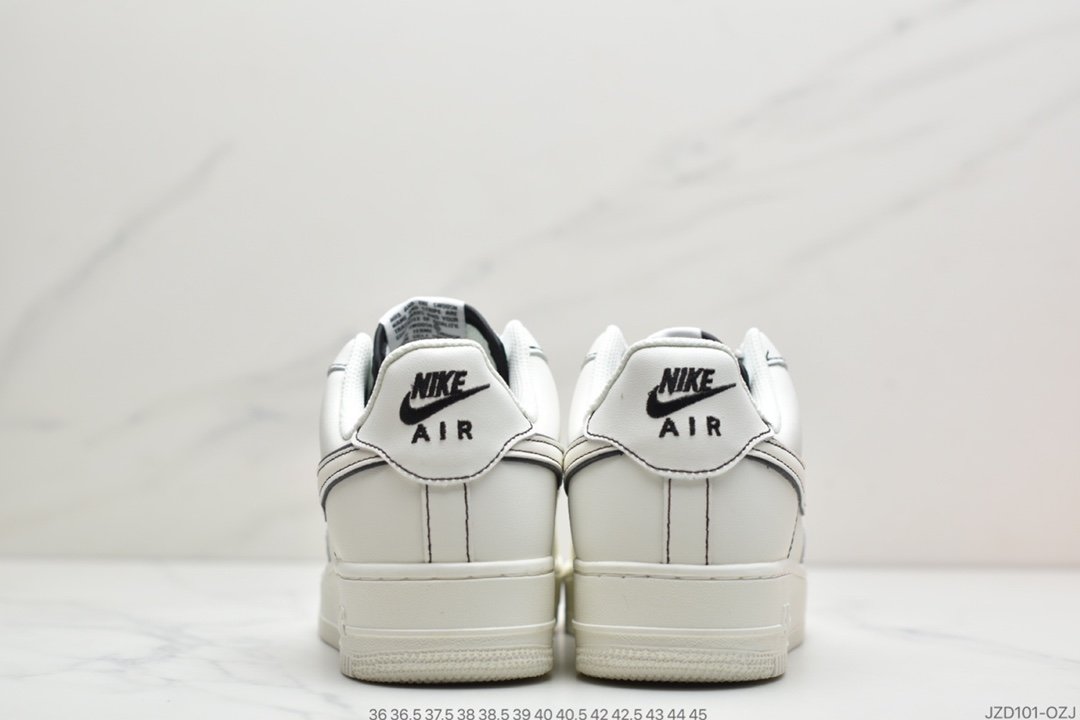 运动板鞋, 空军一号, 板鞋, 女鞋, White/Metallic Sliver, Nike Air Force 1, Nike Air, Air Force 1 - 耐克Nike Air Force 1 '07 Low"White/Metallic Sliver"空军一号经典低帮百搭休闲运动板鞋