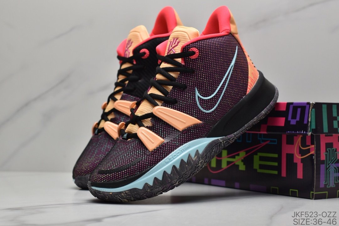 欧文7, 欧文, Zoom, Turbo, re Heat Ep, NIKE, Kyrie 7 - 耐克Nike Kyrie 7 Pre Heat Ep 欧文7 独家纯原 全鞋身原档案刺绣细节精准还原