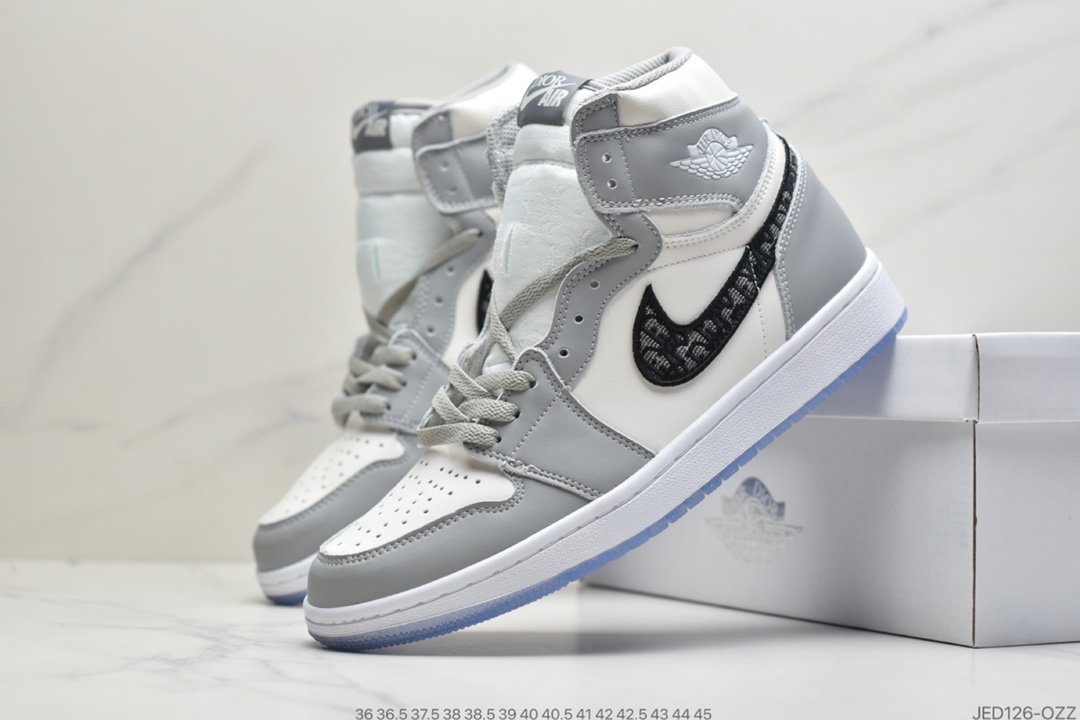 联名, 篮球鞋, Swoosh, Jordan, Dior x Air Jordan 1, Dior, Air Jordan 1, Air Jordan - Dior x Air Jordan 1 High OG “迪奥联名”AJ1中邦休闲篮球鞋