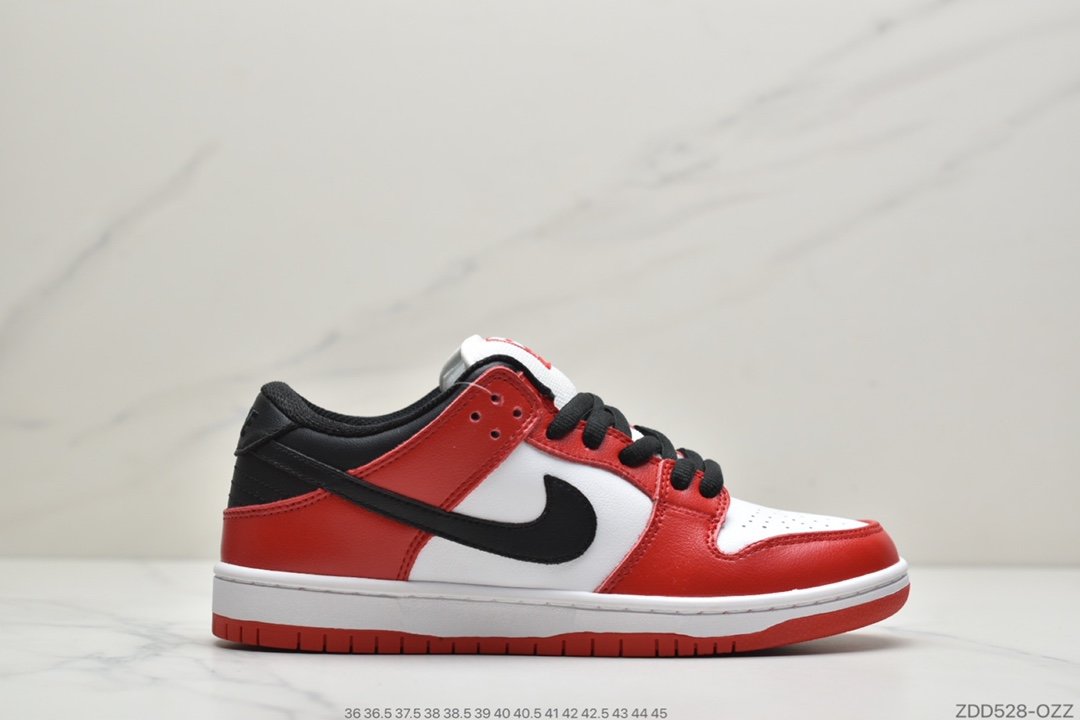 板鞋, Zoom Air, SB Dunk Low, Nike SB Dunk Low, Nike SB Dunk, Nike SB, Nike Dunk, Dunk Low - 耐克 Nike SB Dunk Low 黑红奶牛 扣篮系列复古低帮休闲运动滑板板鞋