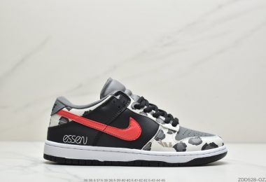 耐克 Nike SB Dunk Low 黑红奶牛 扣篮系列复古低帮休闲运动滑板板鞋