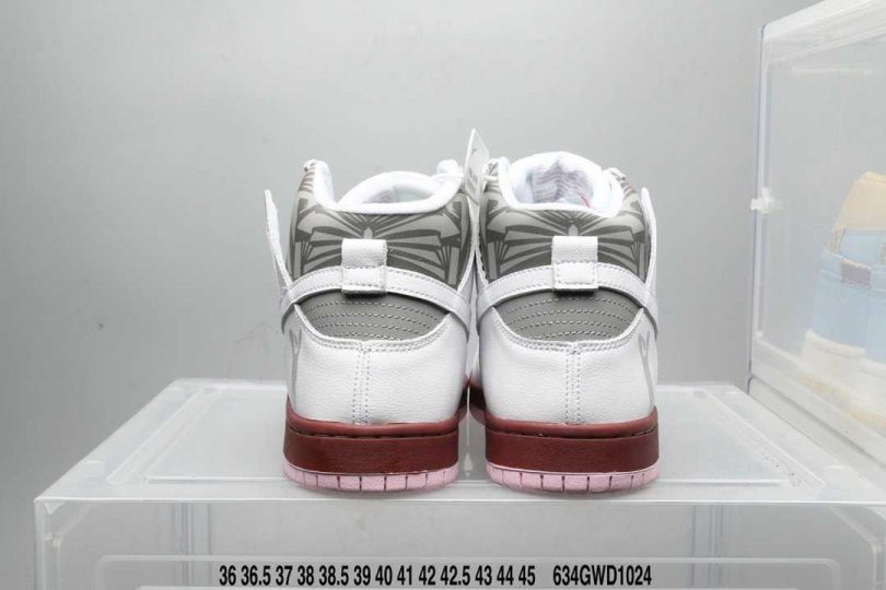 扣篮系列, 二次元, Zoom, Nike SB, Nike Dunk, Dunk Low, Dunk High, Dunk - 耐克 Nike SB Dunk High 粉白灰二次元 扣篮系列复古高帮休闲运动滑板板鞋