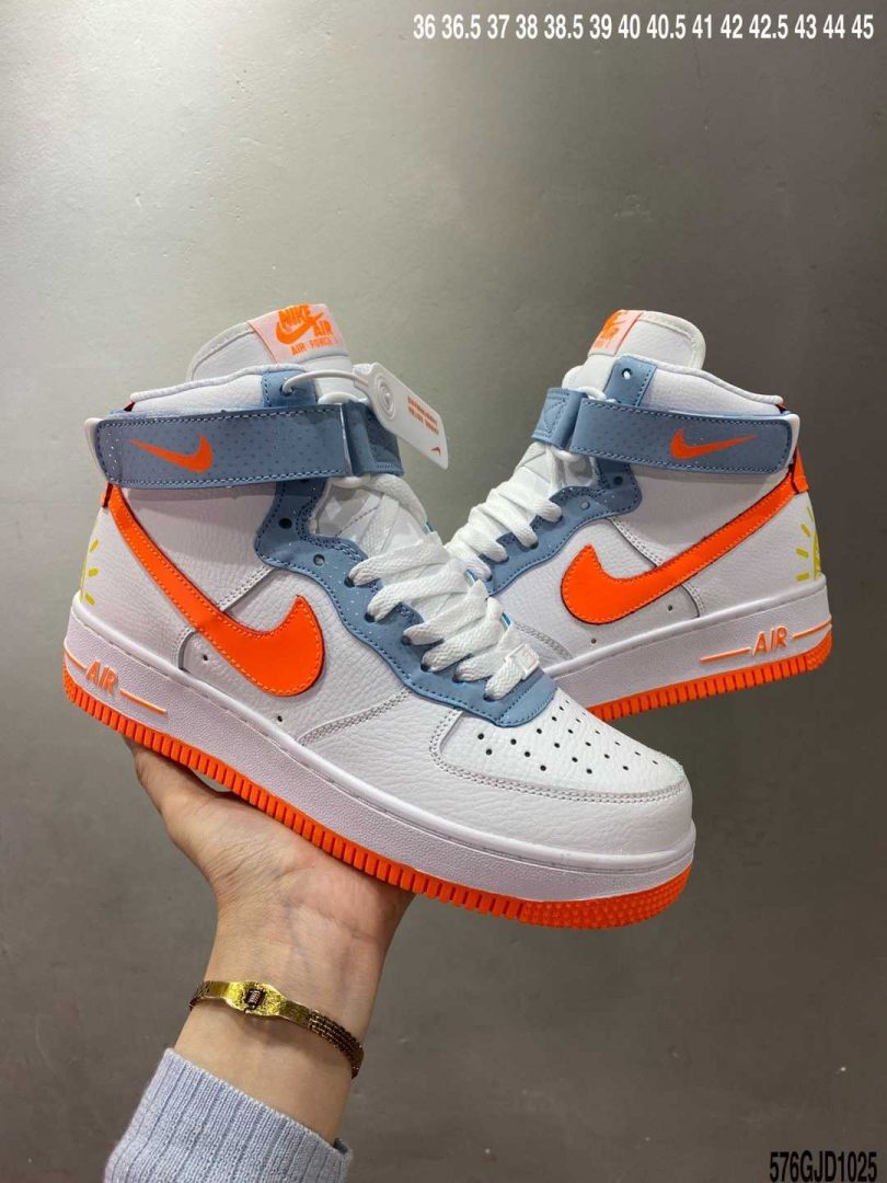 FORCE 1, Air Force 1 - AIR FORCE 1 MID 3M 蓝橘海外官方发售配色 全网实拍首发⚠ #原楦头原纸板 打造最纯正空军版型