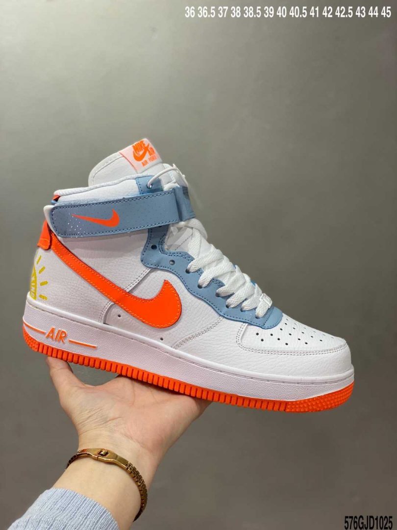 FORCE 1, Air Force 1 - AIR FORCE 1 MID 3M 蓝橘海外官方发售配色 全网实拍首发⚠ #原楦头原纸板 打造最纯正空军版型