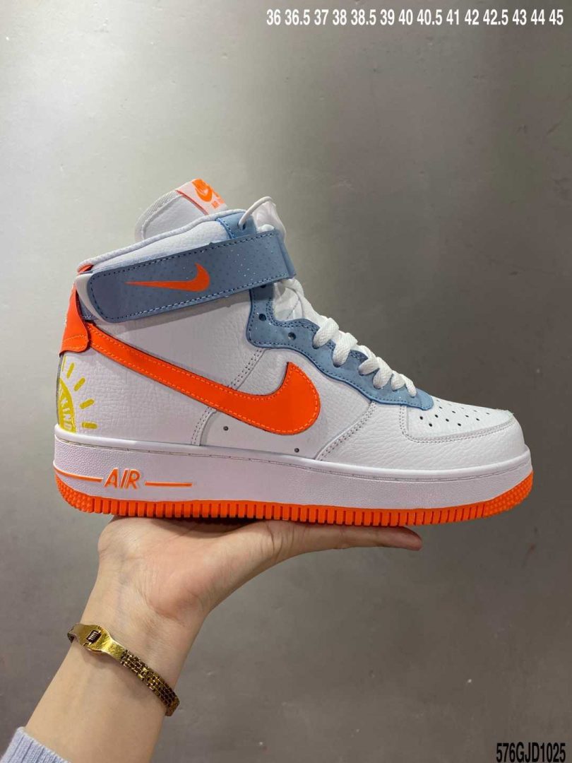 FORCE 1, Air Force 1 - AIR FORCE 1 MID 3M 蓝橘海外官方发售配色 全网实拍首发⚠ #原楦头原纸板 打造最纯正空军版型