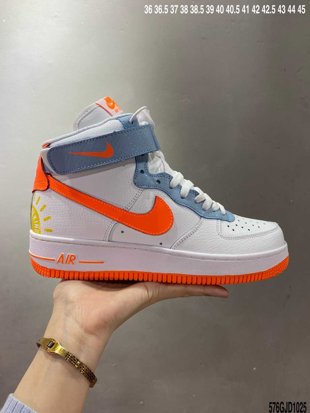 AIR FORCE 1 MID 3M 蓝橘海外官方发售配色 全网实拍首发⚠ #原楦头原纸板 打造最纯正空军版型