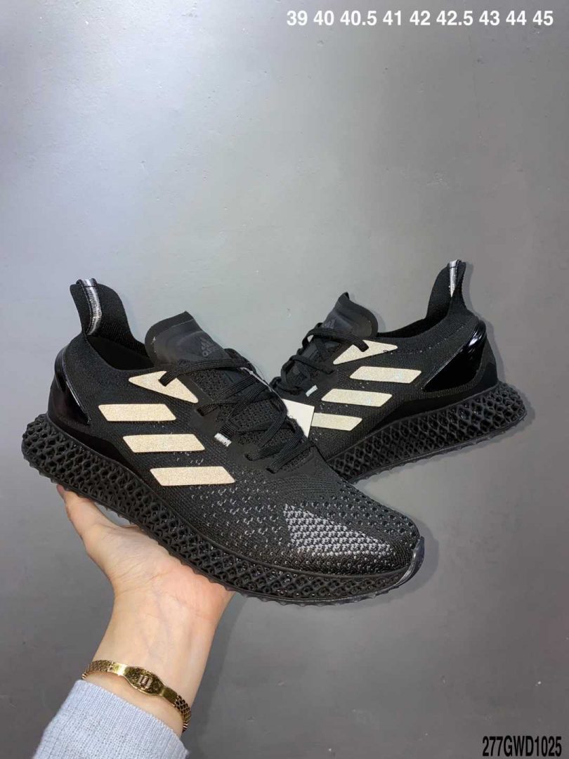 跑鞋, 慢跑鞋, Primeknit, Alphaedge 4D, AlphaEDGE, Adidas - 阿迪达斯adidas AlphaEDGE 4D竖状 针织呼吸面套脚休闲运动慢跑鞋