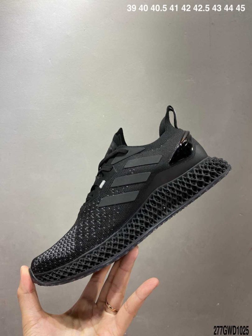 跑鞋, 慢跑鞋, Primeknit, Alphaedge 4D, AlphaEDGE, Adidas - 阿迪达斯adidas AlphaEDGE 4D竖状 针织呼吸面套脚休闲运动慢跑鞋