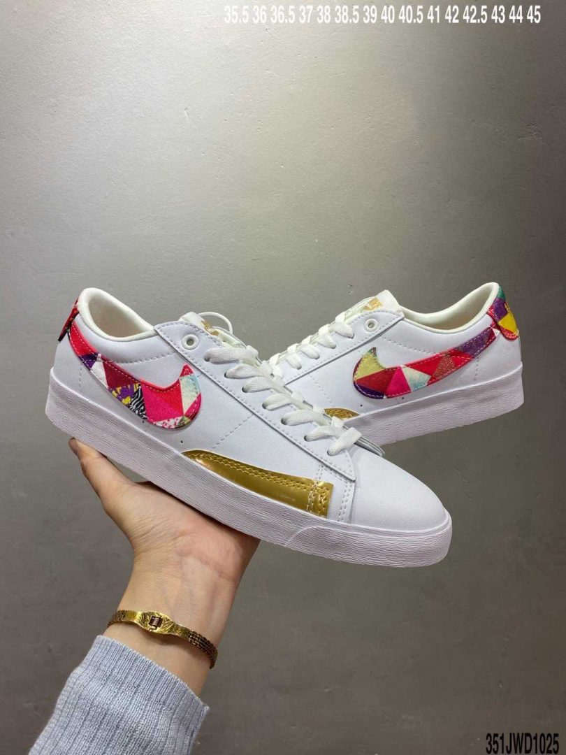 板鞋, 开拓者, 小白鞋, NIKE, Blazer - 公司级Nike Blazer Low Le 己亥中国新年彩绘 开拓者平底皮面百搭板鞋