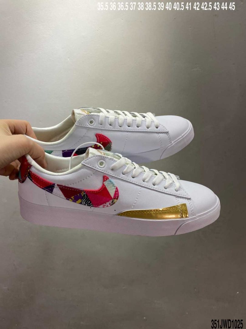 板鞋, 开拓者, 小白鞋, NIKE, Blazer - 公司级Nike Blazer Low Le 己亥中国新年彩绘 开拓者平底皮面百搭板鞋