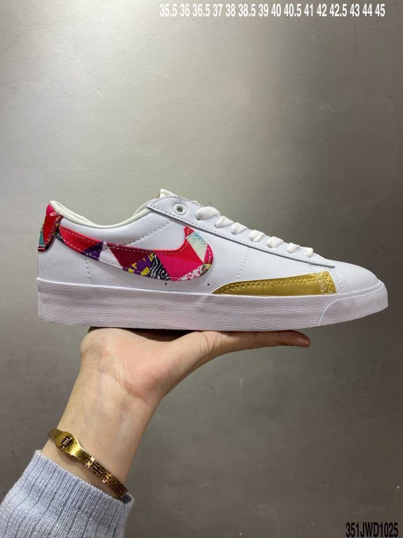 板鞋, 开拓者, 小白鞋, NIKE, Blazer - 公司级Nike Blazer Low Le 己亥中国新年彩绘 开拓者平底皮面百搭板鞋