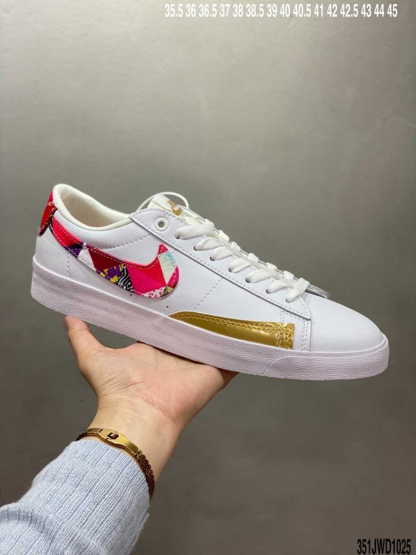 板鞋, 开拓者, 小白鞋, NIKE, Blazer - 公司级Nike Blazer Low Le 己亥中国新年彩绘 开拓者平底皮面百搭板鞋