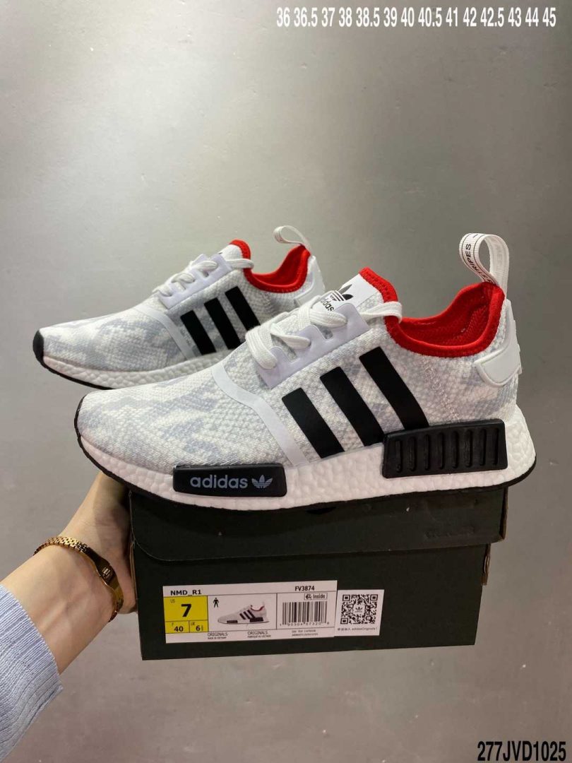 NMD_R1, Boost, adidas NMD, Adidas - 阿迪达斯Adidas NMD_R1，经典系列 弹力针织鞋面 原装高弹BOOST颗粒大底 缓震性能卓越