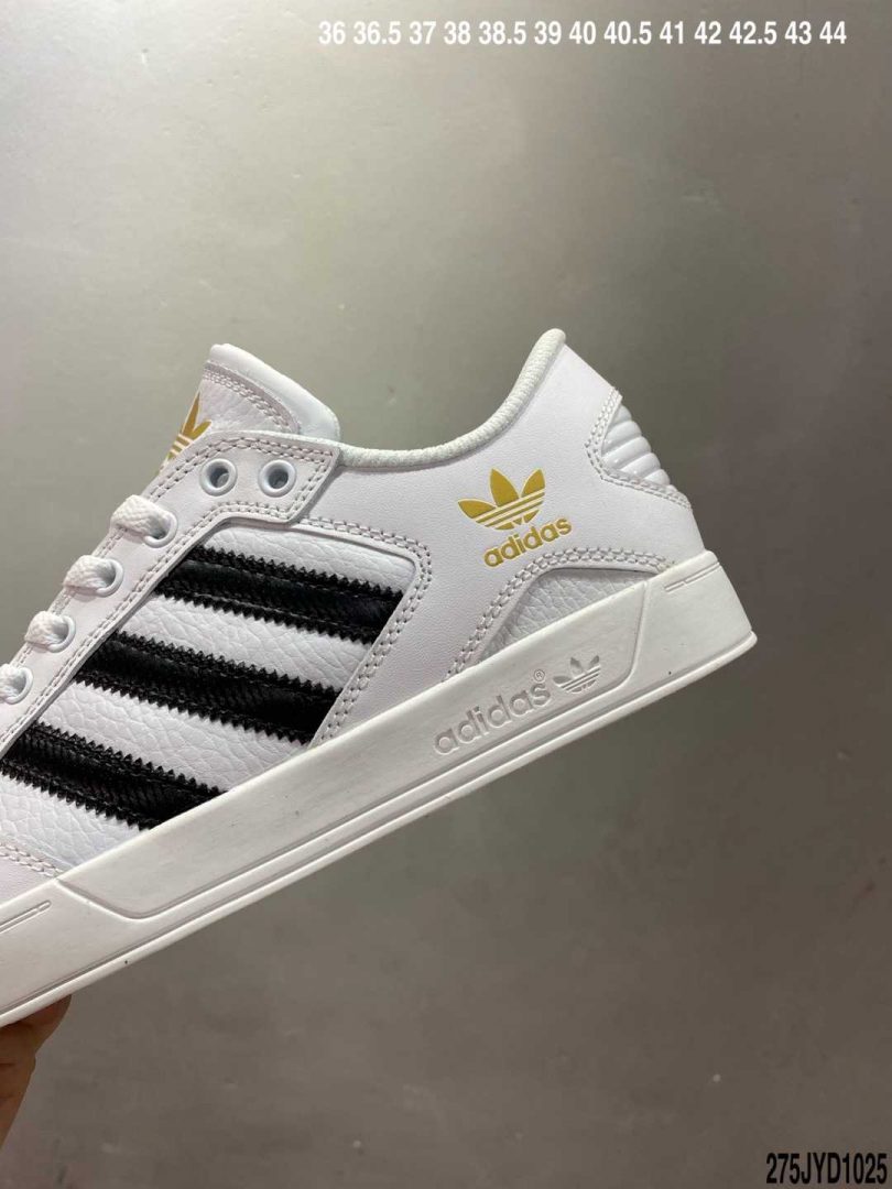 板鞋, 休闲鞋, Hardcourt Low, Adidas - Adidas Hardcourt Low三叶草官方同步上架全新经典复古板鞋 男女潮流头层皮休闲鞋