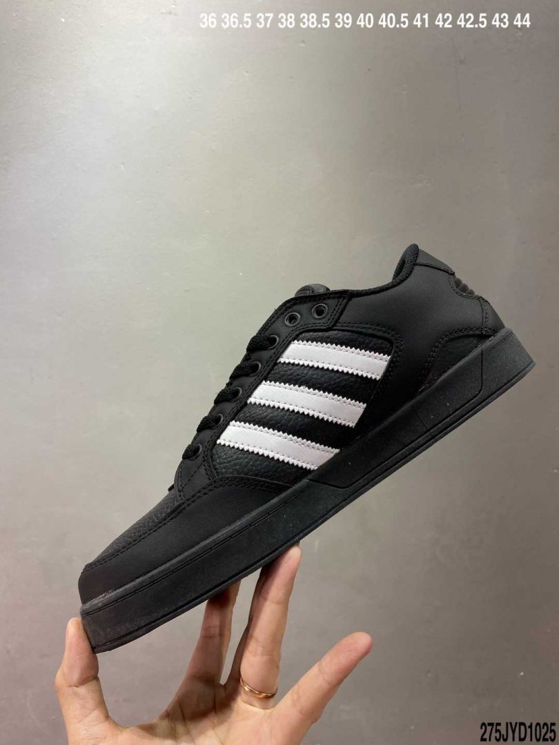 板鞋, 休闲鞋, Hardcourt Low, Adidas - Adidas Hardcourt Low三叶草官方同步上架全新经典复古板鞋 男女潮流头层皮休闲鞋