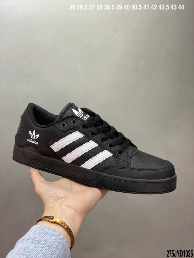 板鞋, 休闲鞋, Hardcourt Low, Adidas - Adidas Hardcourt Low三叶草官方同步上架全新经典复古板鞋 男女潮流头层皮休闲鞋