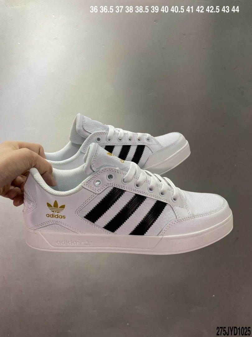 板鞋, 休闲鞋, Hardcourt Low, Adidas - Adidas Hardcourt Low三叶草官方同步上架全新经典复古板鞋 男女潮流头层皮休闲鞋