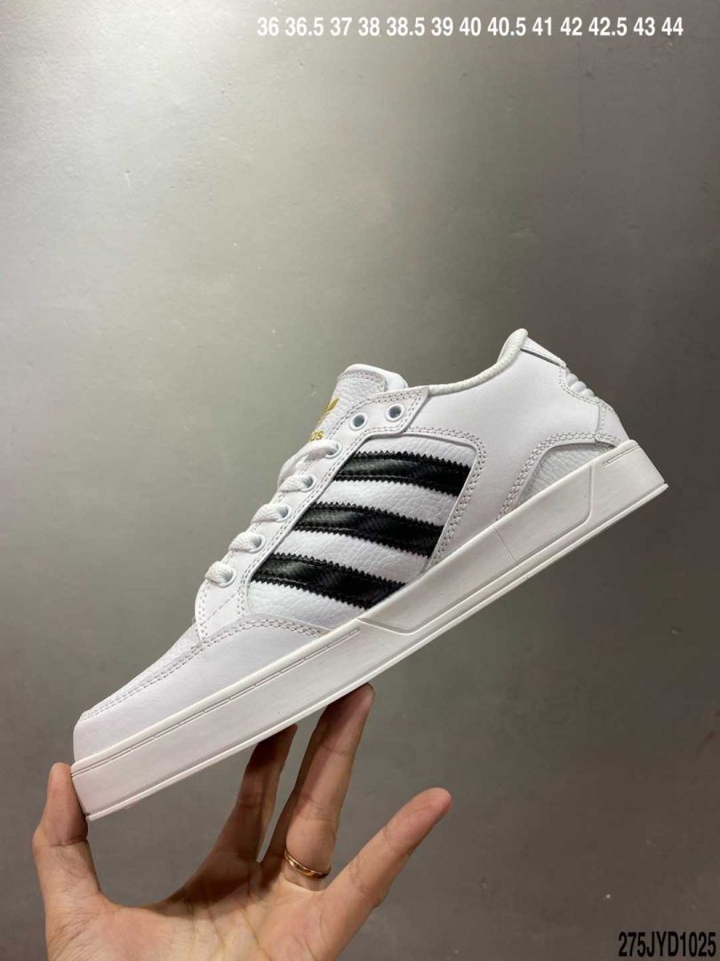 板鞋, 休闲鞋, Hardcourt Low, Adidas - Adidas Hardcourt Low三叶草官方同步上架全新经典复古板鞋 男女潮流头层皮休闲鞋