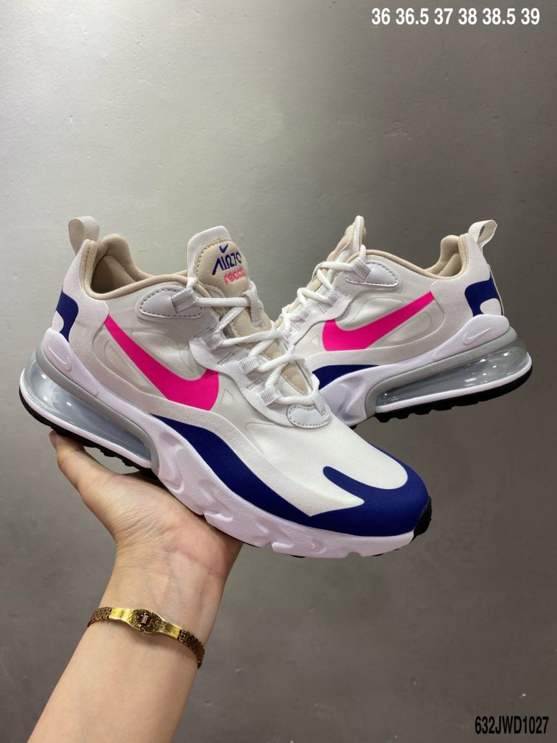 跑鞋, 慢跑鞋, 半掌气垫, React, Max 270, Air Max 270 React, Air Max - 耐克Air Max 270 React 瑞亚赛车系列 后半掌气垫百搭运动慢跑鞋