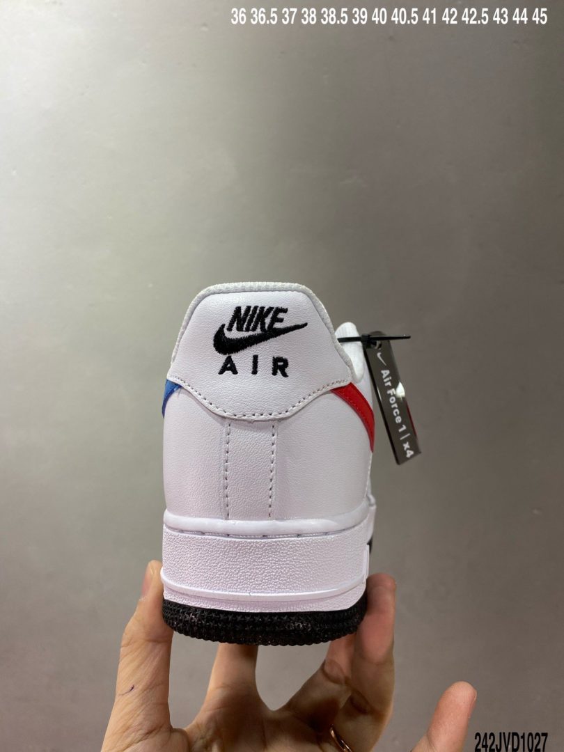 鸳鸯, 板鞋, 低帮板鞋, Swoosh, Nike Air Force 1 Low, Nike Air, Air Force 1 Low, Air Force 1 - 公司级 Nike Air Force 1 Low耐克 空军低帮板鞋 鸳鸯勾白蓝红配色