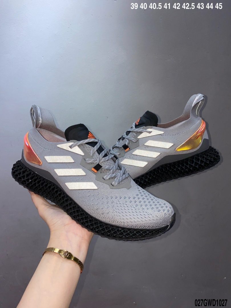 跑鞋, 解构, 慢跑鞋, Primeknit, Alphaedge 4D, AlphaEDGE, Adidas - 阿迪达斯Adidas Alphaedge 4D M 针织呼吸面休闲运动慢跑鞋