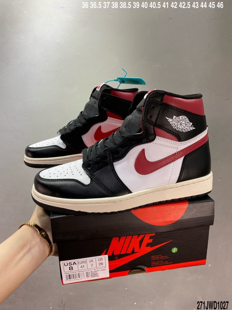 Jordan, HIGH, Gym Red, Black, Aj1, Air Jordan 1, Air Jordan - Air Jordan 1 Retro High Black Gym Red AJ1 红勾 新黑红脚趾 2019款