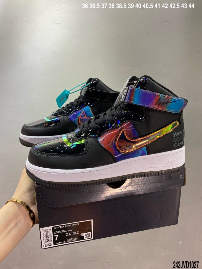 镭射, Swoosh, LV8, Have A Good Game, Good Game, FORCE 1, Air Force 1 Low, Air Force 1 - Air Force 1 '07 LV8"Good Game" 电玩限定 白炫彩镭射魔术贴空军