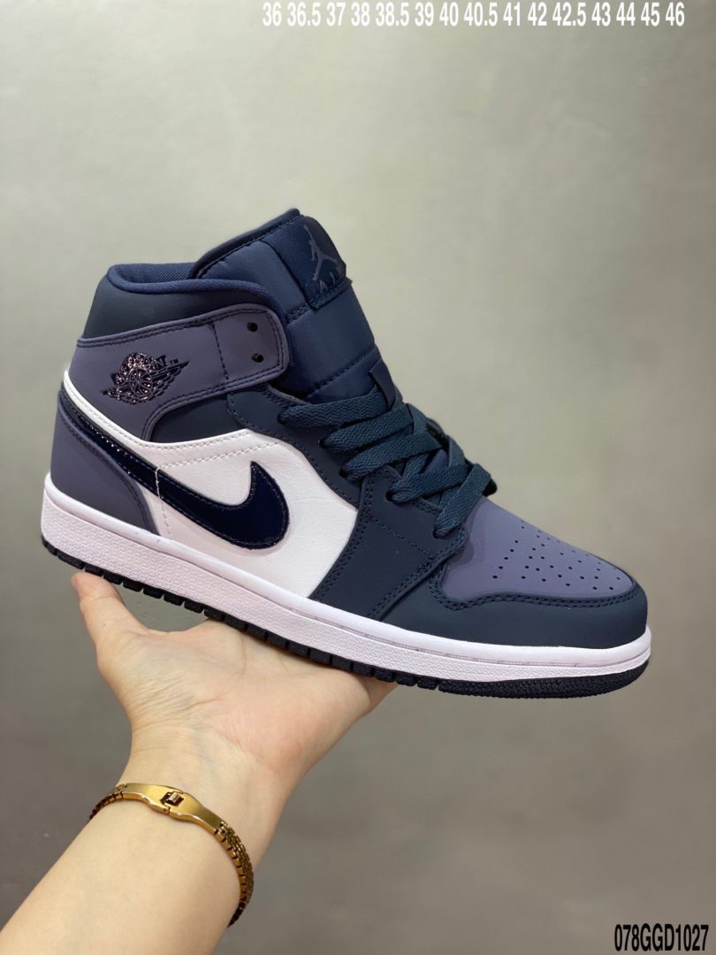 运动板鞋, 板鞋, Jordan, Aj1, Air Jordan 1 Mid, Air Jordan 1, Air Jordan - 乔丹/Air Jordan 1 Mid AJ1 乔1 中帮百搭休闲运动板鞋ID：078GGD1027