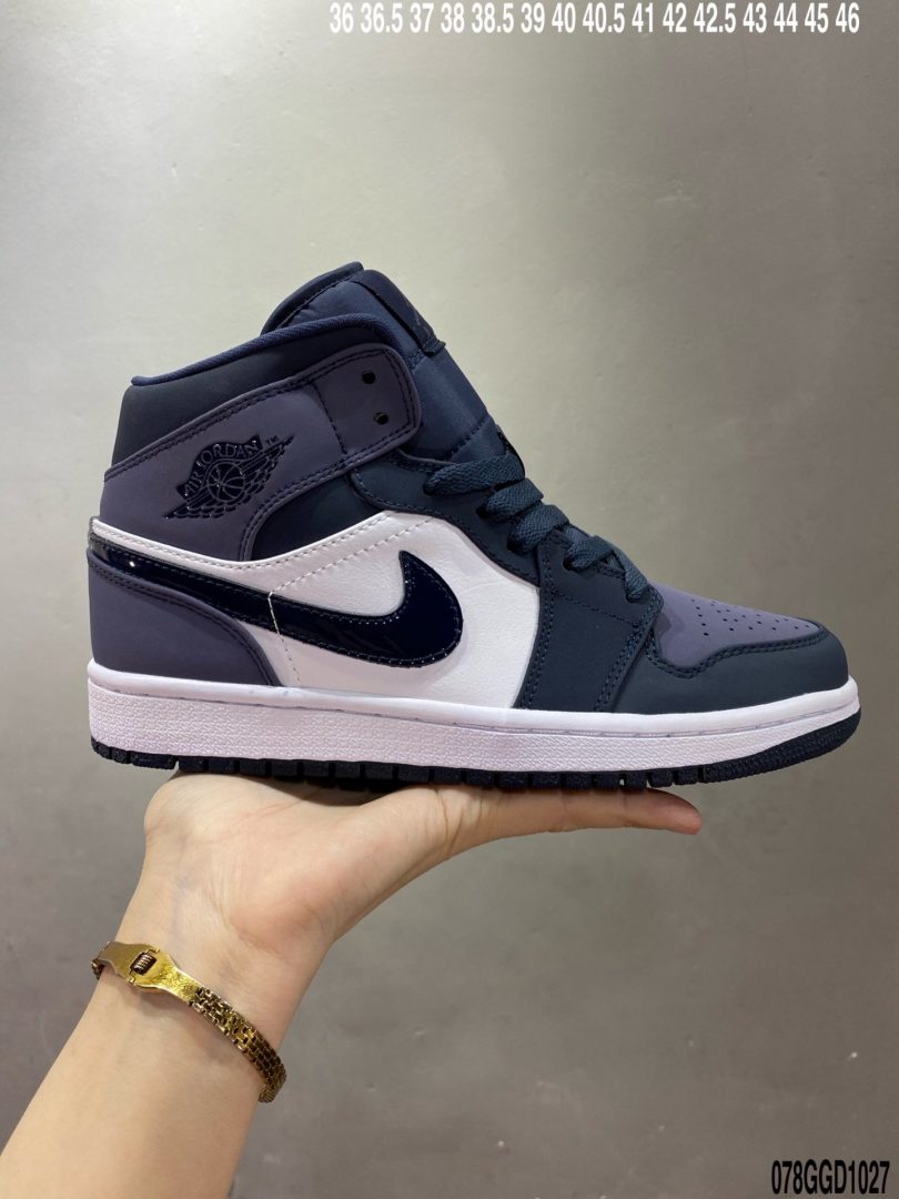 运动板鞋, 板鞋, Jordan, Aj1, Air Jordan 1 Mid, Air Jordan 1, Air Jordan - 乔丹/Air Jordan 1 Mid AJ1 乔1 中帮百搭休闲运动板鞋ID：078GGD1027