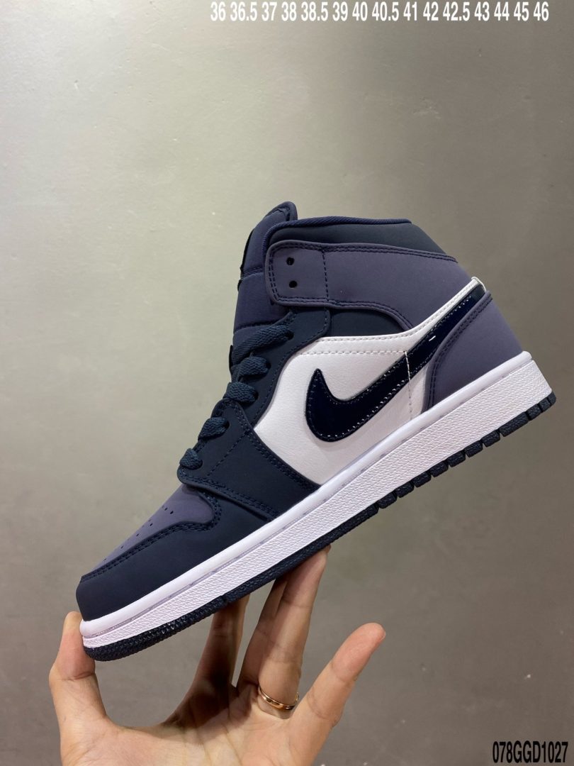 运动板鞋, 板鞋, Jordan, Aj1, Air Jordan 1 Mid, Air Jordan 1, Air Jordan - 乔丹/Air Jordan 1 Mid AJ1 乔1 中帮百搭休闲运动板鞋ID：078GGD1027